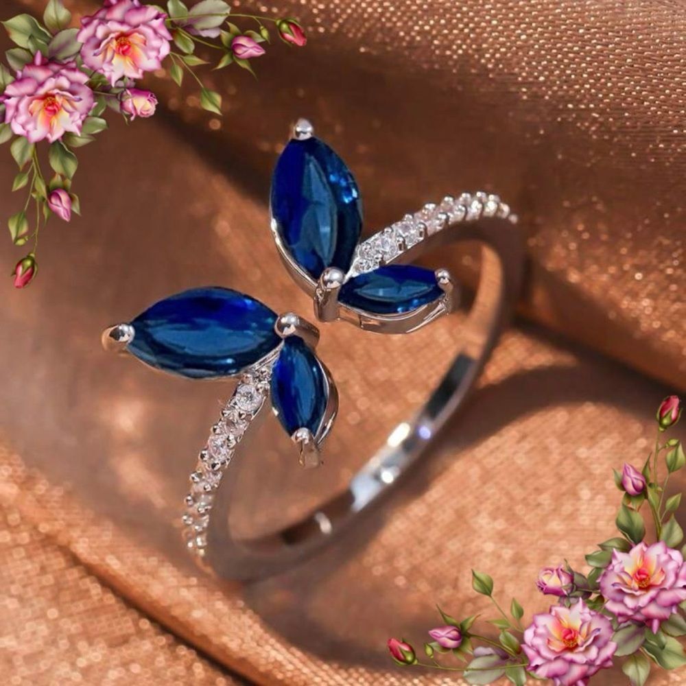Copper ButterflyโDecorโCuffโRingโ